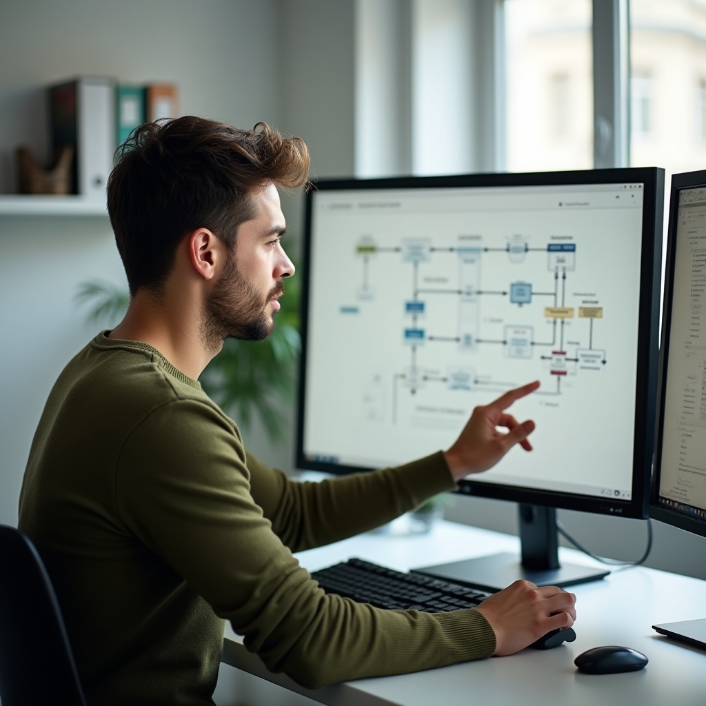 Ecran cu flux de automatizare a procesării comenzilor dintr-un magazin online