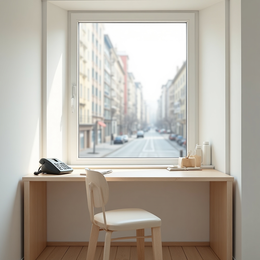 Birou Iralcento din Timișoara cu spațiu de lucru minimalist